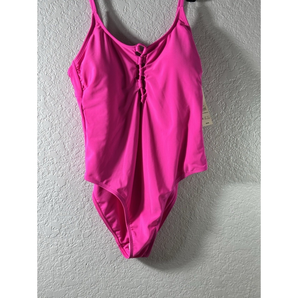 No Boundaries Hot Pink  One Piece Swimsuit L 12-14 Womens